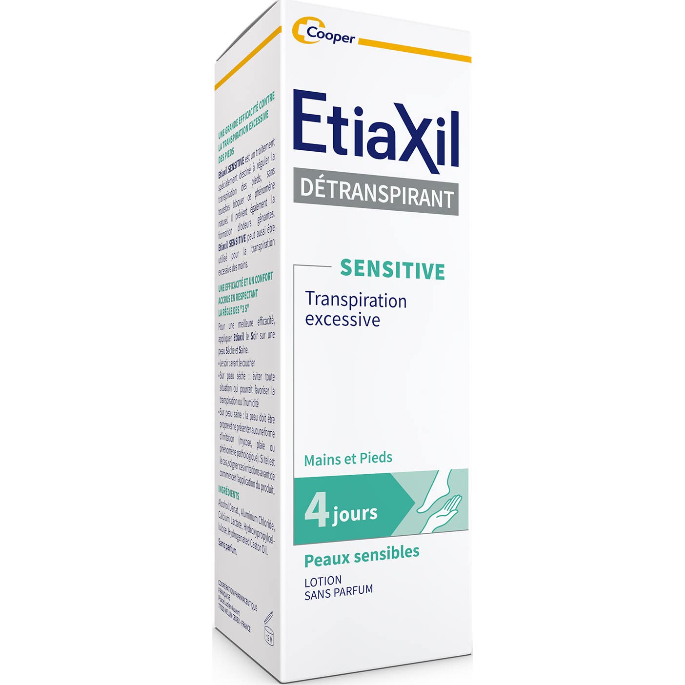 Etiaxil Détranspirant Sensitive Mains Et Pieds Peaux Sensibles 100ml