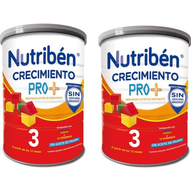 Nutriben Pack Leche Crecimiento Pro+ 3 2x800g