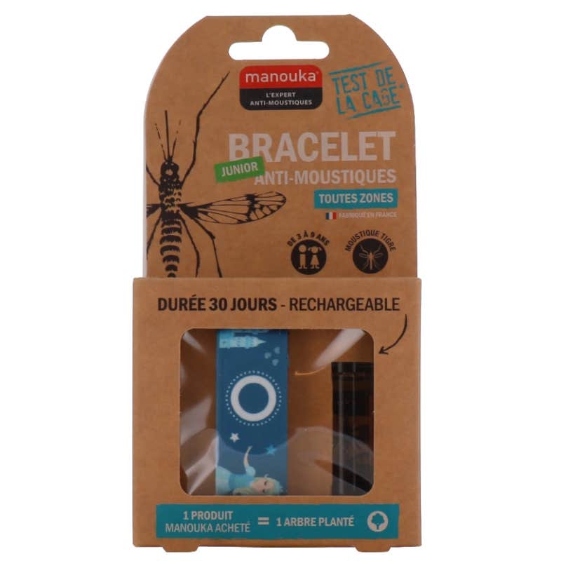 Manouka Bracelet Anti Moustiques Enfant Coeur 1 Unité