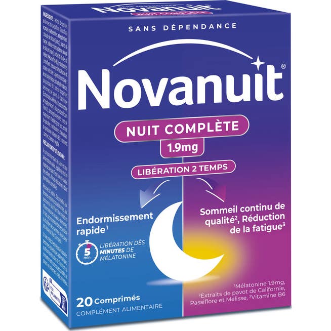 Novanuit Nuit Complète 1,9Mg 20Comp Taille 1.9