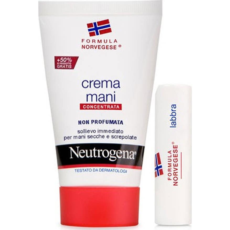 Neutrogena Mains Sans Parfum 75ml + Rouge à Lèvres 4,8g