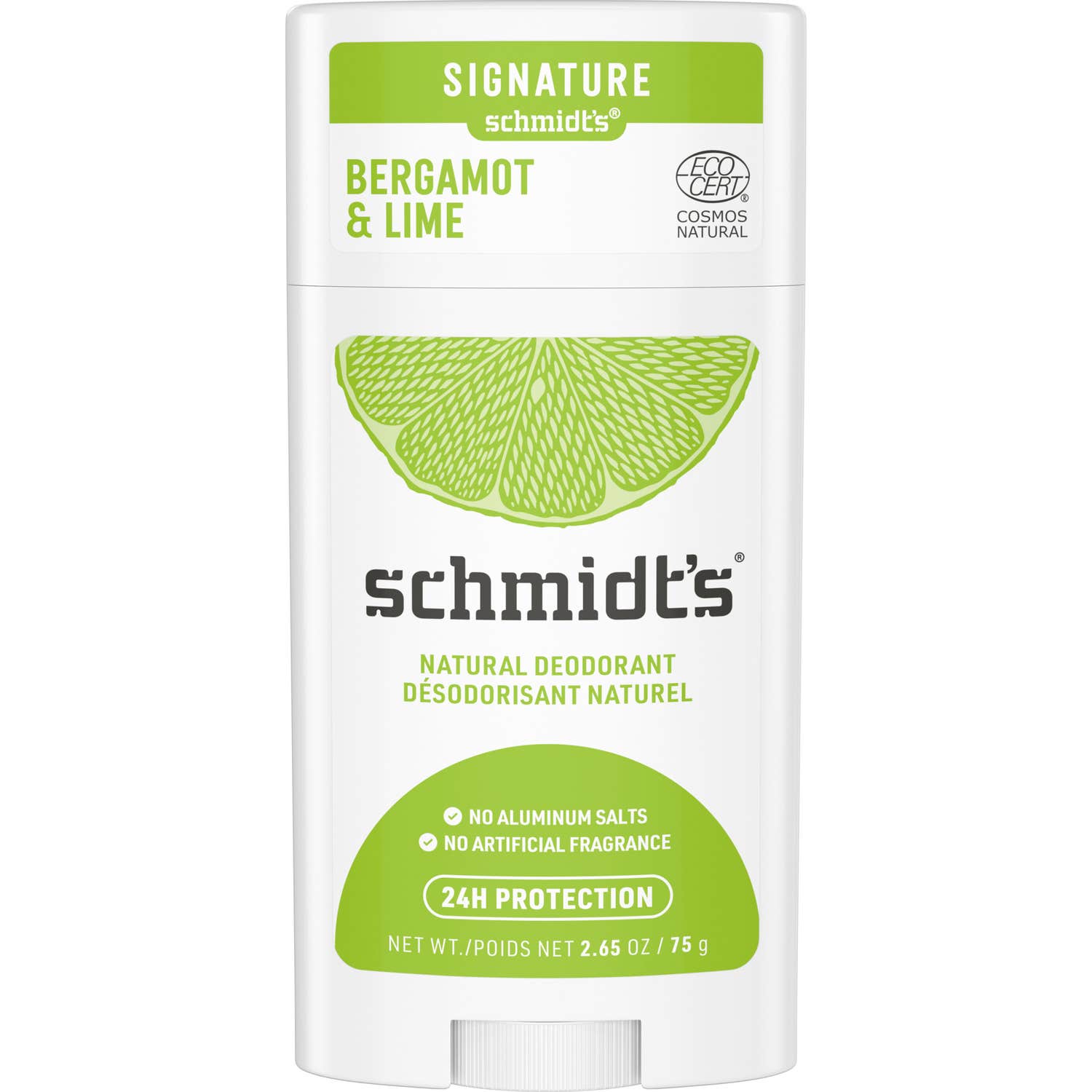 Schmidt’s Bergamot + Lime Natural Deodorant 75g