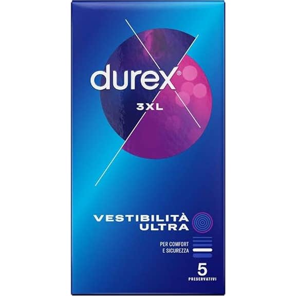 Durex Préservatifs 3XL Versatilité 5uts