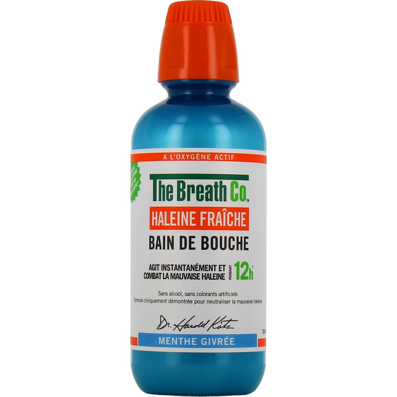 The Breath Co Bain de Bouche Sans Alcool Menthe Givrée 500ml