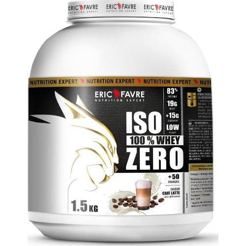 Eric Favre Iso Zero 100% Whey Protéine Café Latte 1500g