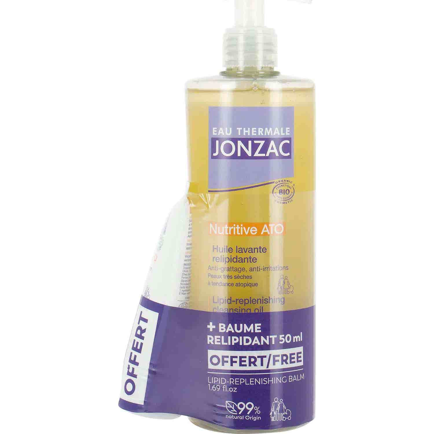 Jonzac Nutritive ATO Set Huile Lavante + Baume Relipidant
