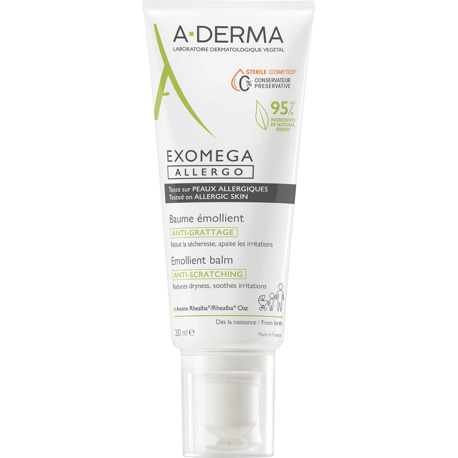 A-Derma Exomega Allergo Baume Émollient 200ml
