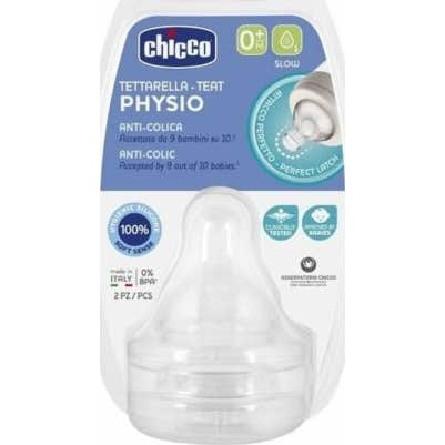 Chicco Physio 2m+ Débit Lent 2 Unités
