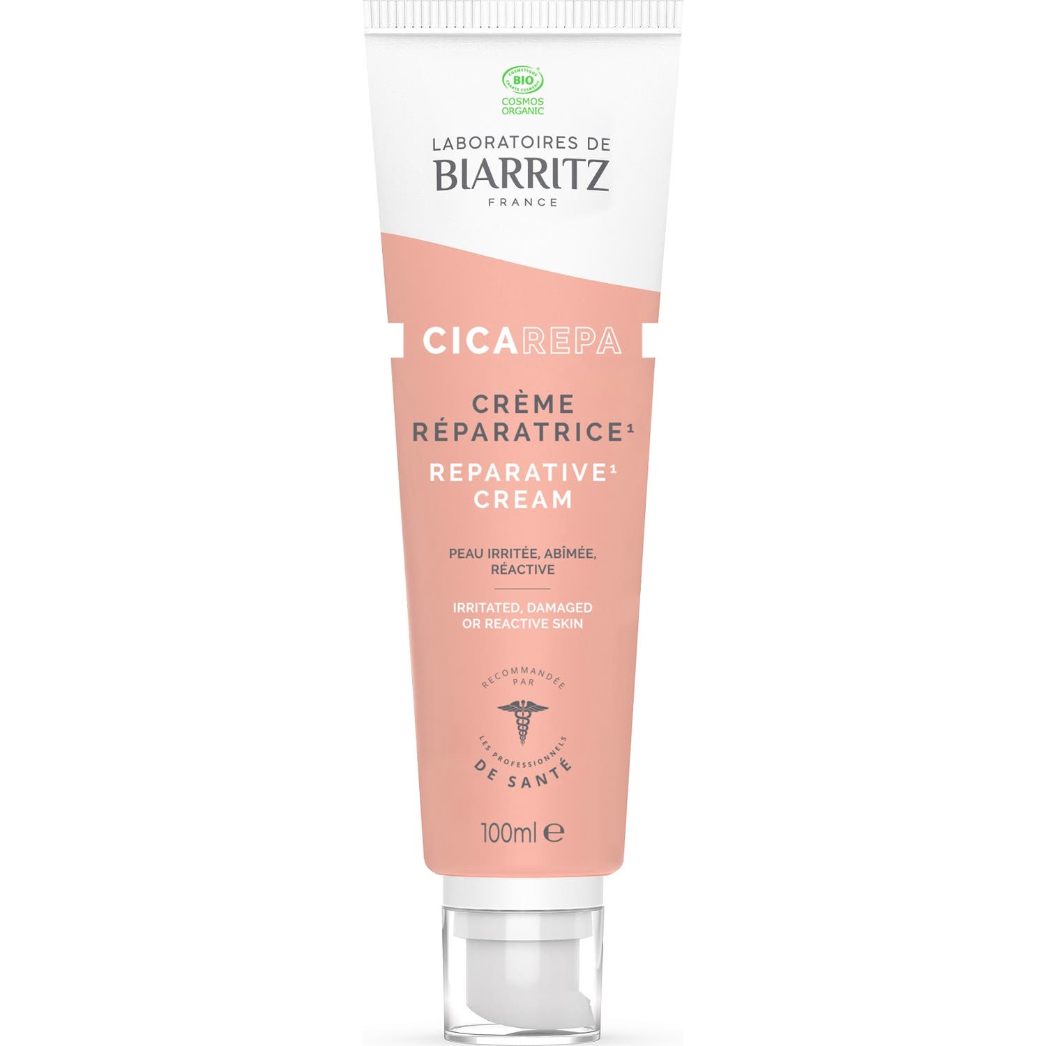 Laboratoires De Biarritz - CrèMe RéParatrice Cica Repa - CertifiéE Bio - Peau IrritéE Ou RéActive - Visage Et Corps - Nourrissons, Enfants & Adultes - 100 Ml - FabriquéE En France-image
