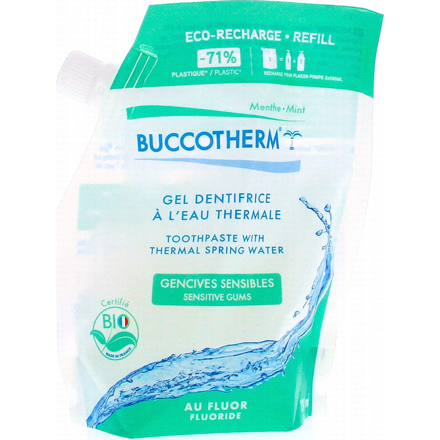 Buccotherm Gel Dentifrice Bio Gencives Sensibles Menthe 200ml