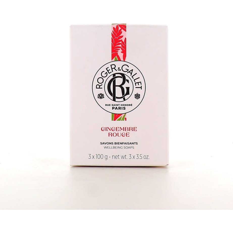 Roger & Gallet Savon Bienfaisant Gingembre Rouge 3x100g