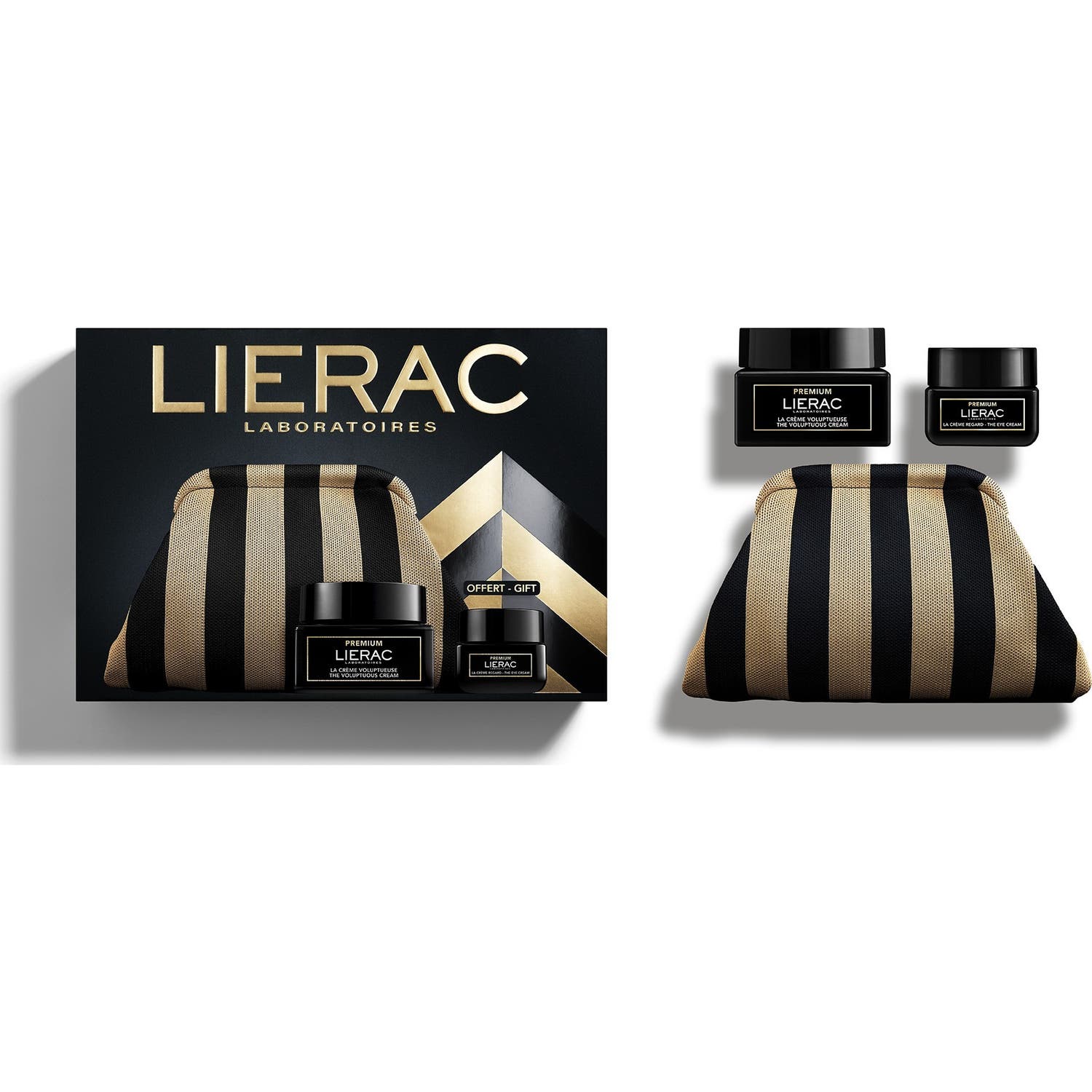Lierac Coffret Premium La Crème Voluptueuse 50ml + La Crème Regard 20ml + Trousse