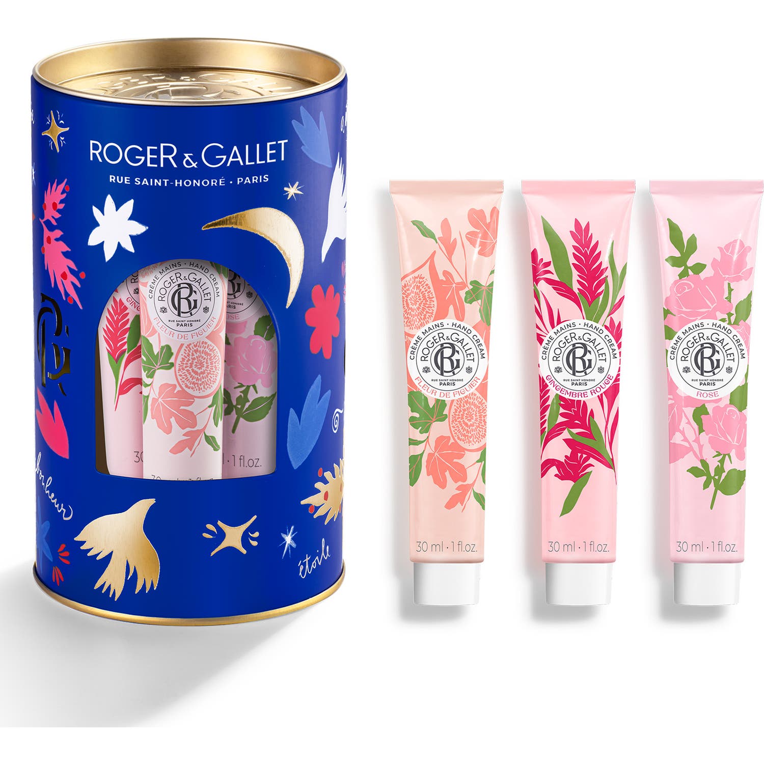 Roger & Gallet Coffret Métal Crème Mains Bien-être 3x30 ml