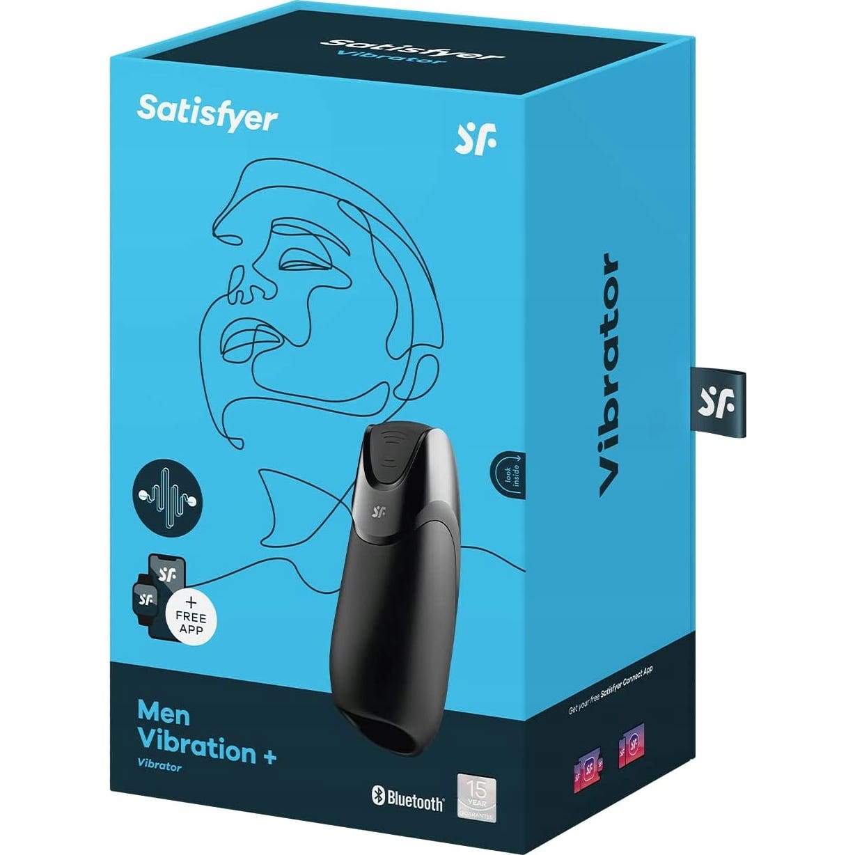 Satisfyer Men Vibration + Masturbator Black 1 Unité
