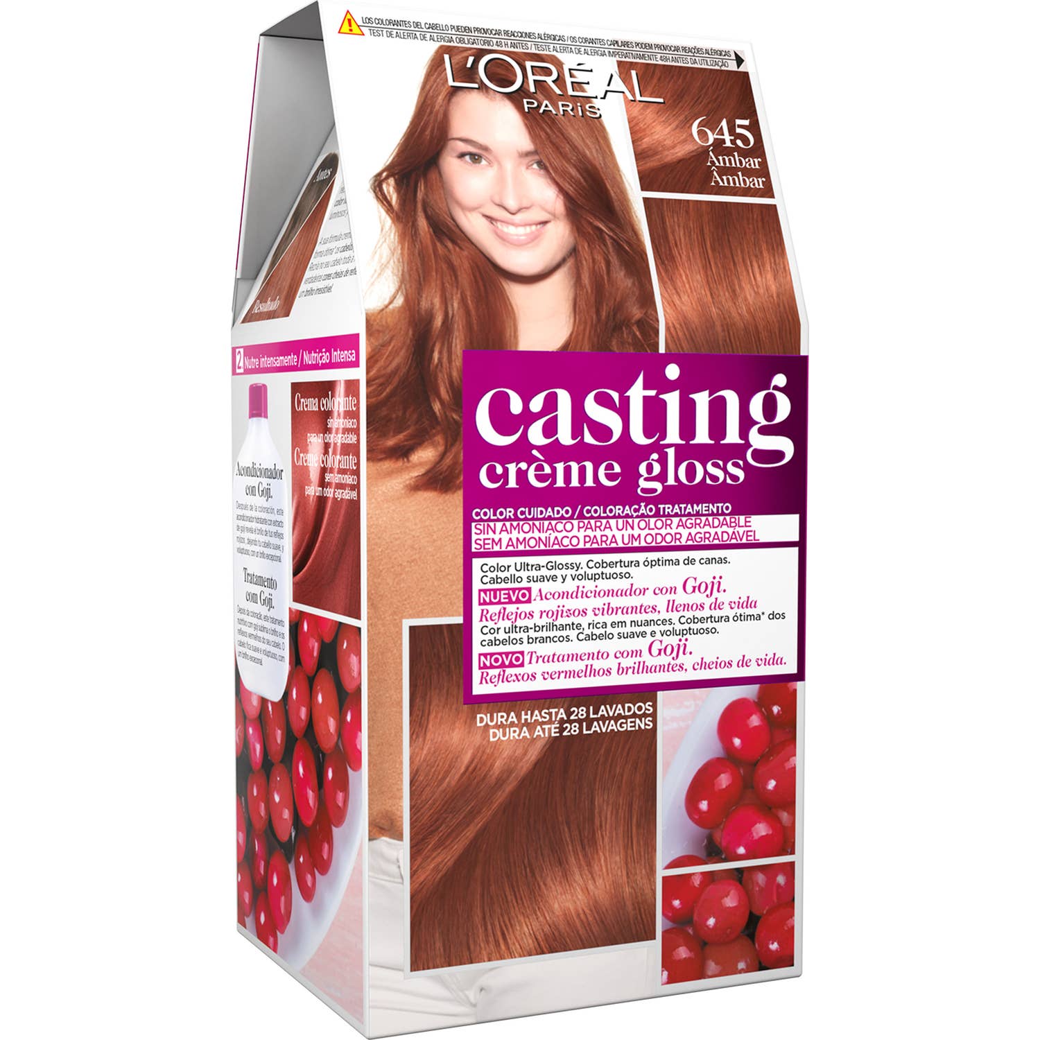 L'Oréal Casting Creme Gloss 645-Amber 3 pièces