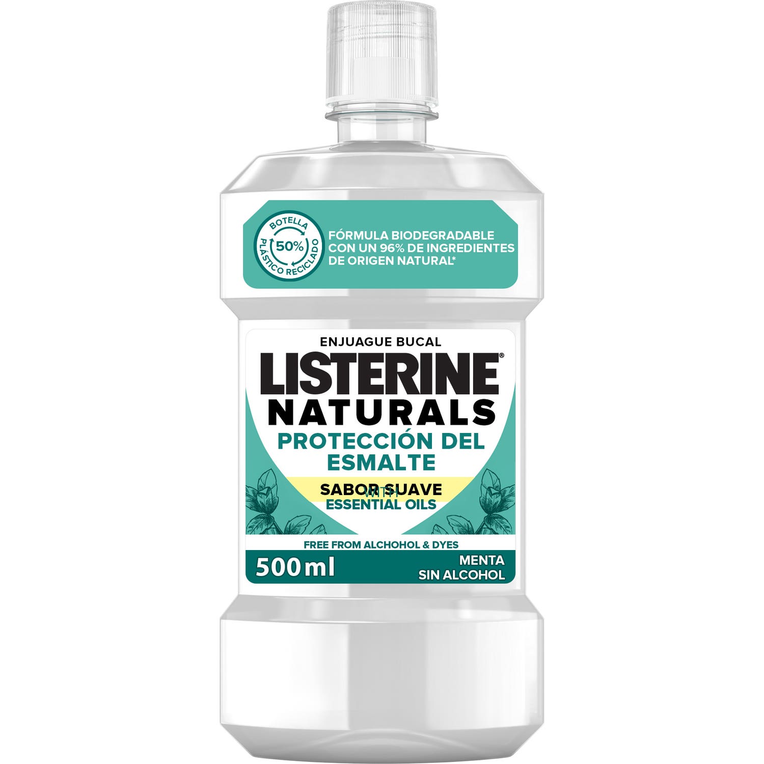 Listerine Naturals Hunding Constitue Un Émail 500ml