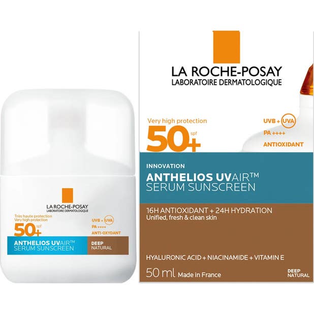 La Roche Posay Anthelios UVAir Serum Sunscreen Color Deep Natural SPF50+ 50 ml