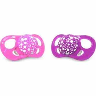 Sucettes Twistshake Rose Violet 0-6 Mois 2 pièces