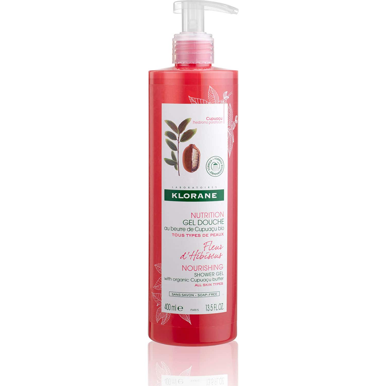 Klorane Fleur d'hibiscus Gel Douche au Beurre de Cupuaçu 400ml