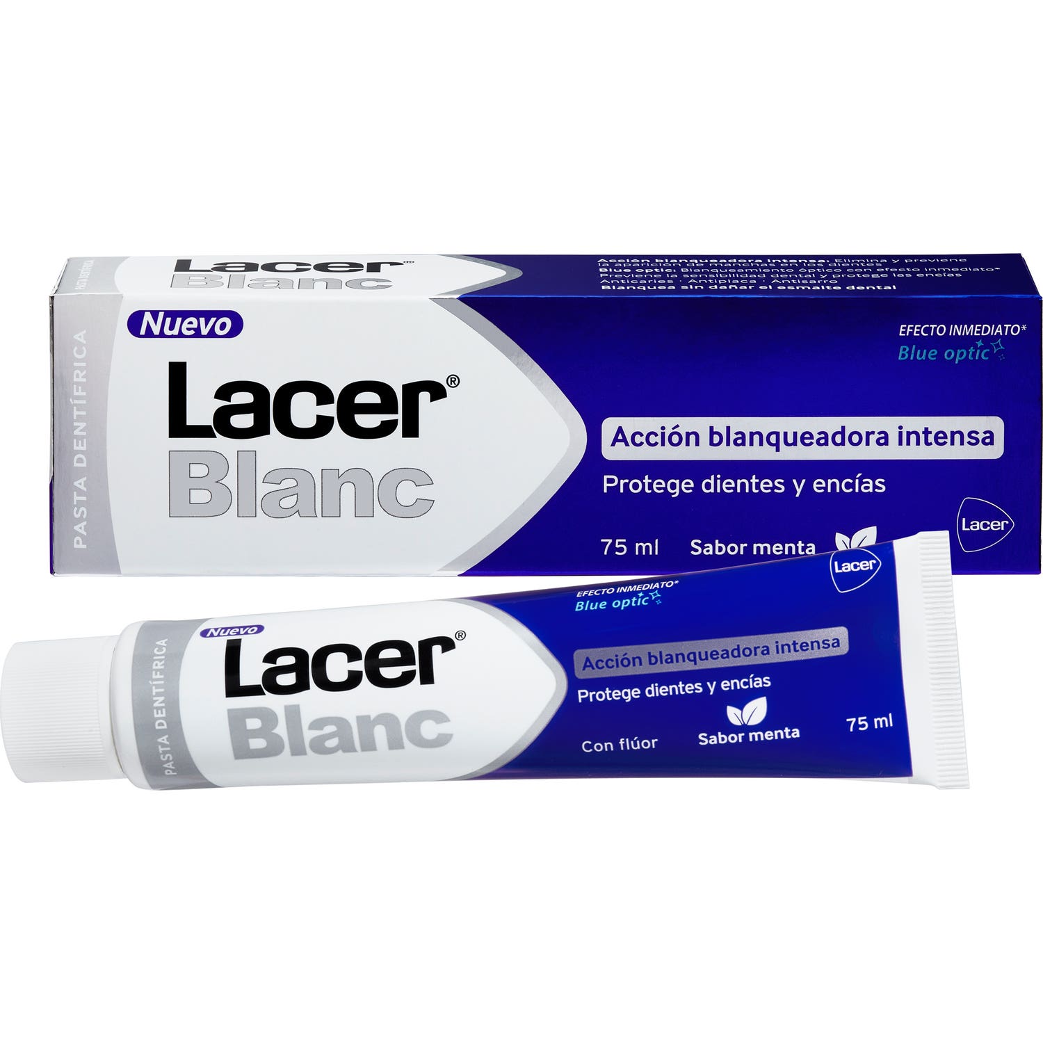 Lacer™ Blanc Plus dentifrice blanchissant à la menthe 75ml