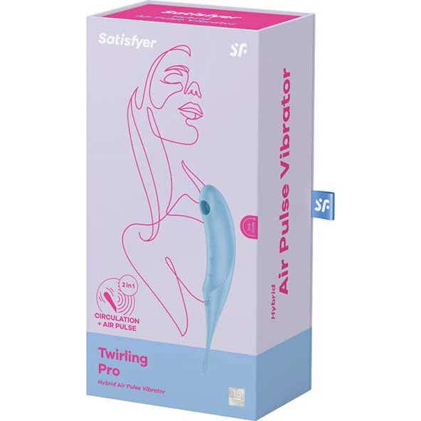 Satisfyer Twirling Pro Vibromasseur Bleu