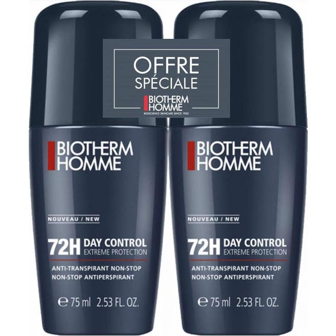 Biotherm Homme 72H Day Control Extreme Protection 2x75ml