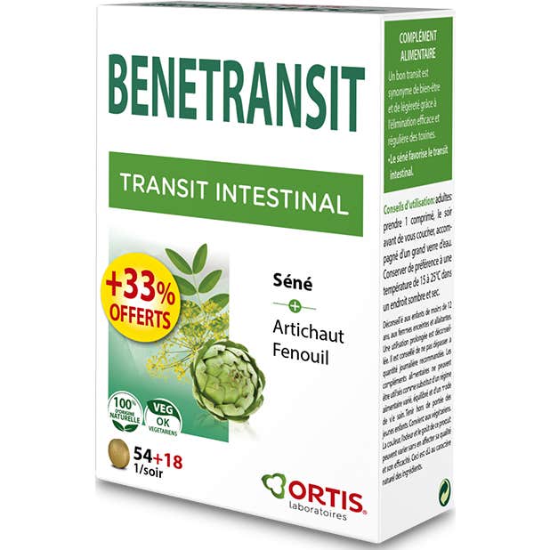Ortis Benetransit Transit Intestinal 72 Comprimés