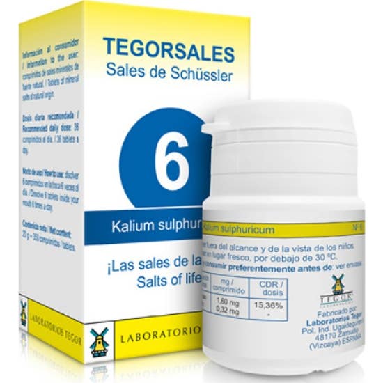 Tegor Tegorsal 6 Kalium Sulphuricum 350caps