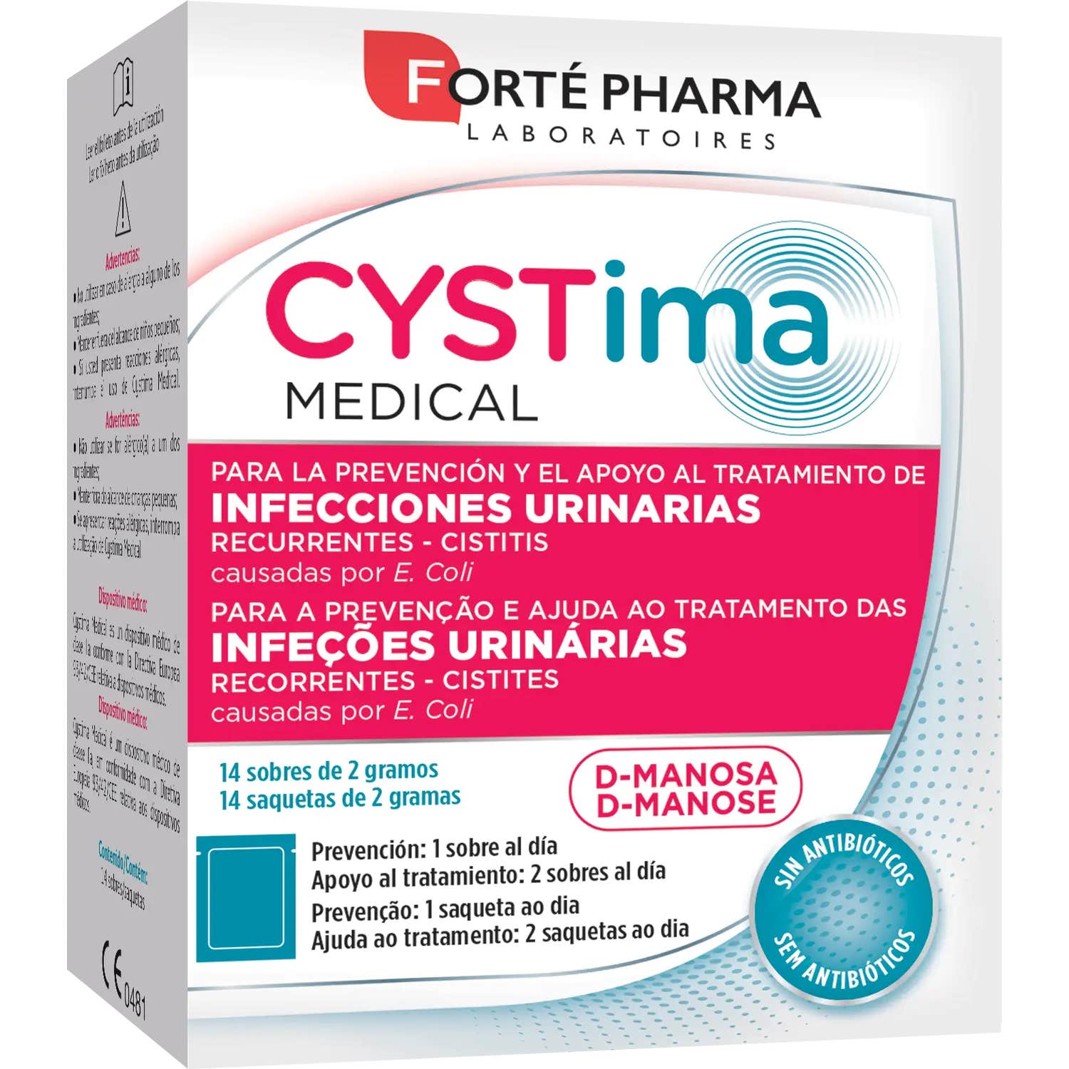 Forté Pharma Cystima Médical 14 Sachets