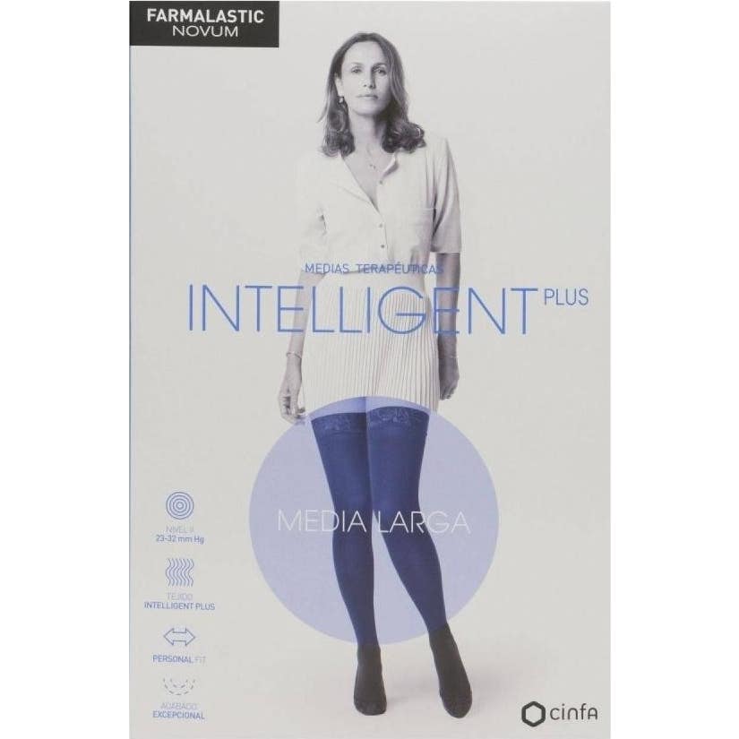 Farmalastic Novum Intelligent Plus Bas Compression Normale Couleur Caviar T-2