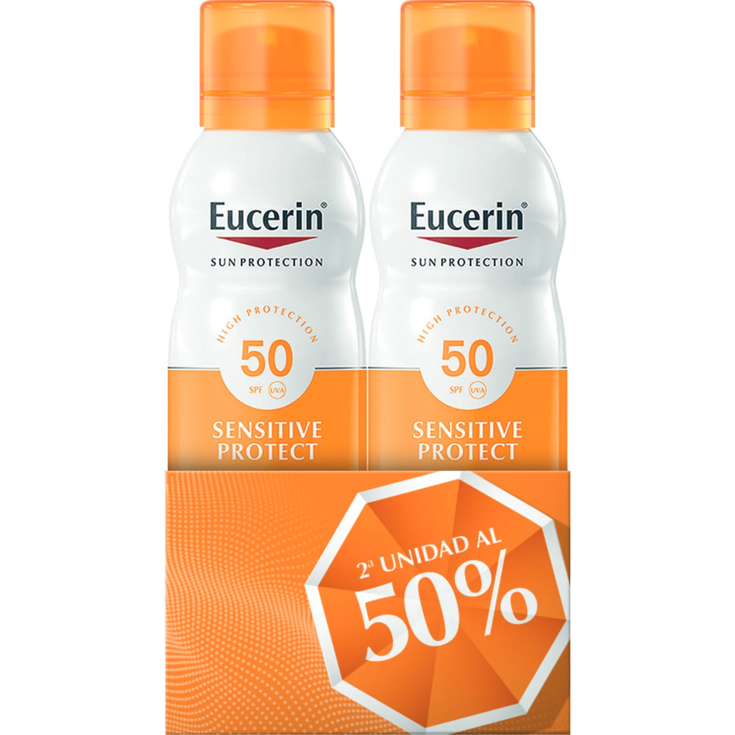 Eucerin Sensitive Duplo Spray de protection solaire SPF50 2x200ml