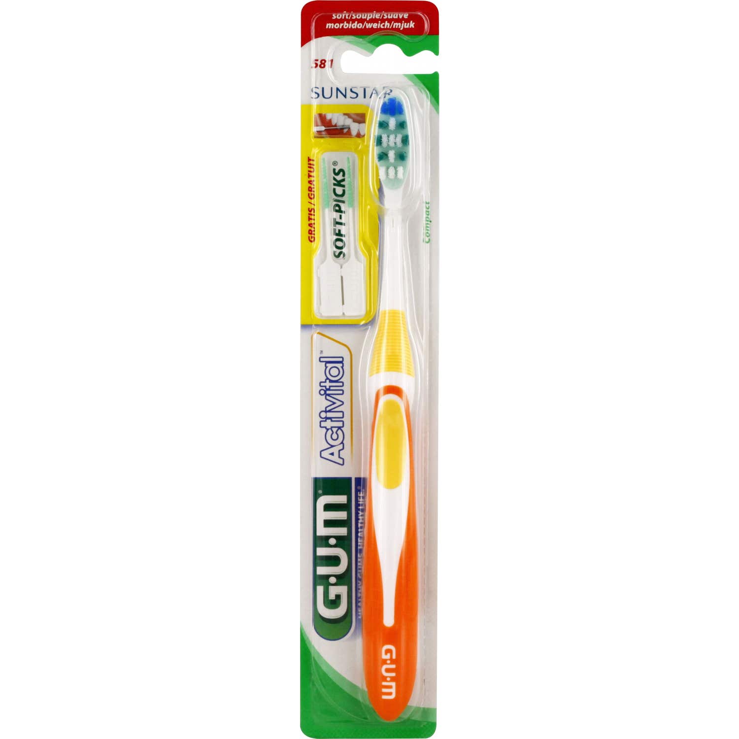 Gum Brosse à Dent Activital Souple 581 1 Unité