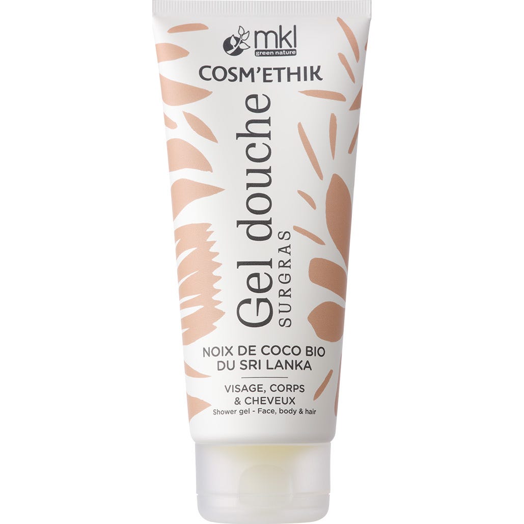 MKL  Cosm'Ethik Gel Douche&agrave;la Noix de Coco Bio du Sri Lanka 200ml