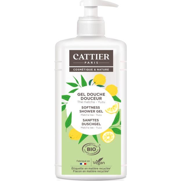 Cattier Gel Douche Douceur Thé Matcha Yuzu 1000ml