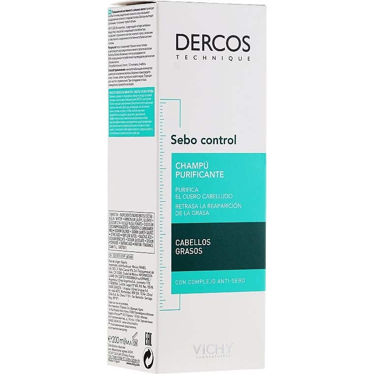 Vichy dercos Shampooing Traitant Sébo Correcteur 200mL