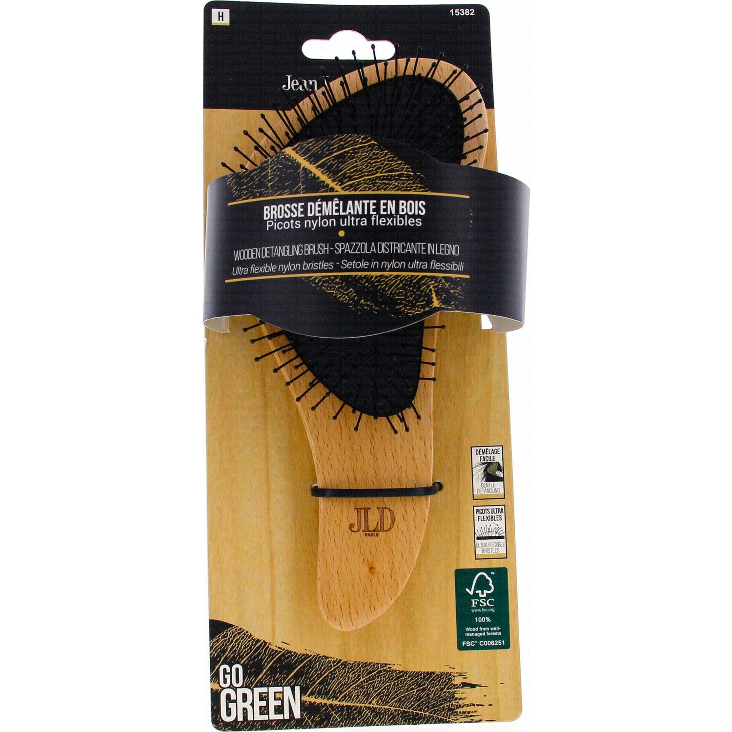 Jean Louis David Go Green Brosse Démêlante En Bois 1ut