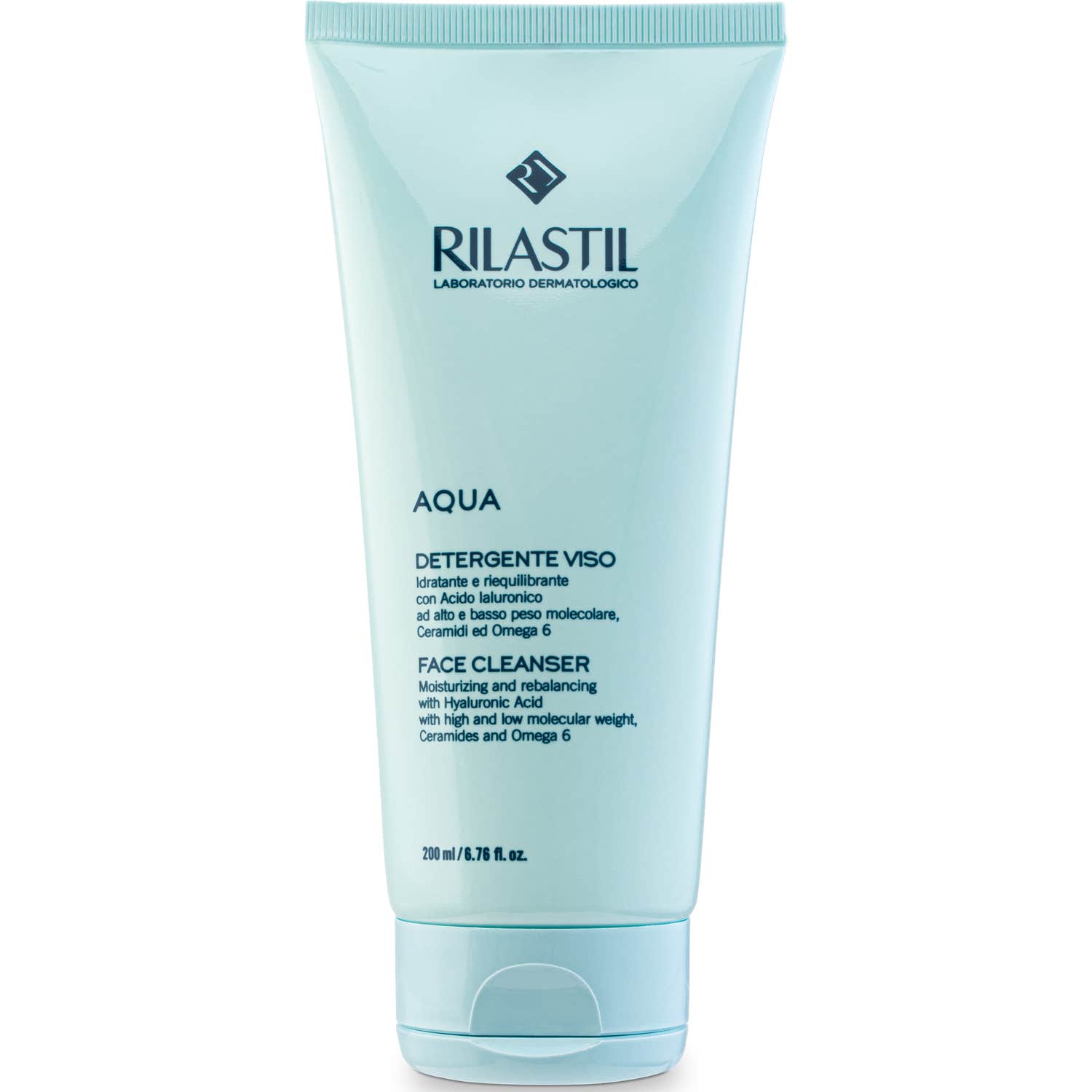 Rilastil Aqua Nettoyant Visage Hydratant Gel Hydratant Rééquilibrant 200 Ml