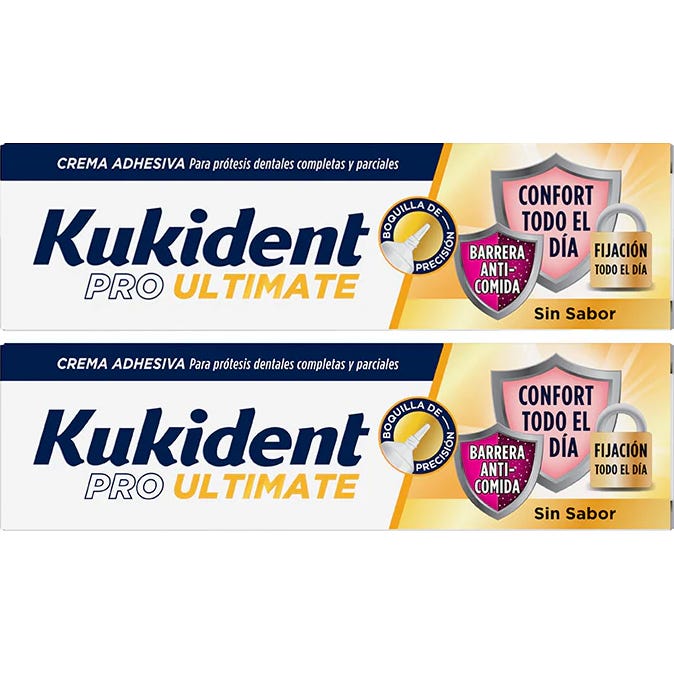Kukident Pro Ultimate Sin Sabor 2x40g