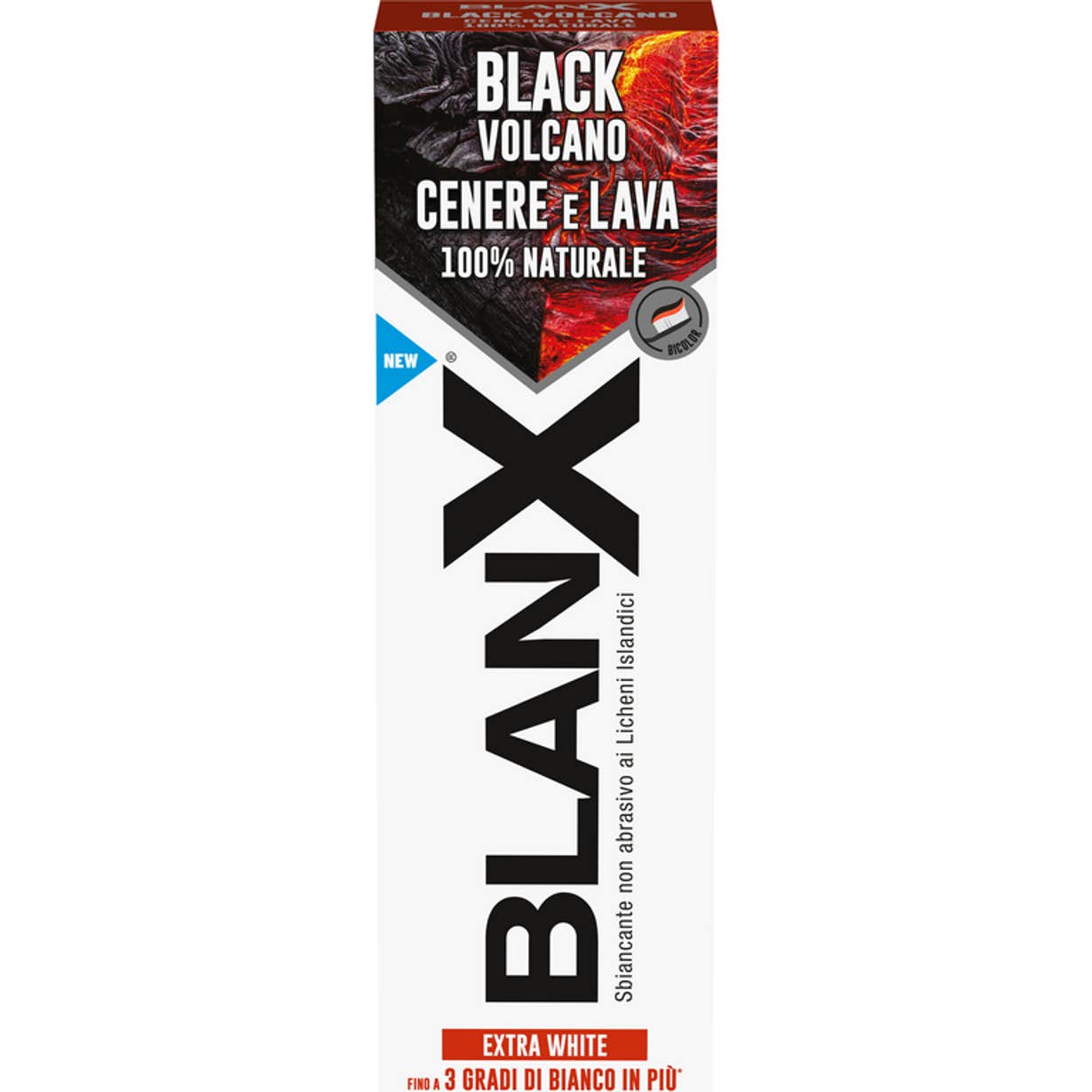Blanx Noir Dentifrice Cendres Volcan et Lave 100% Naturel 75ml