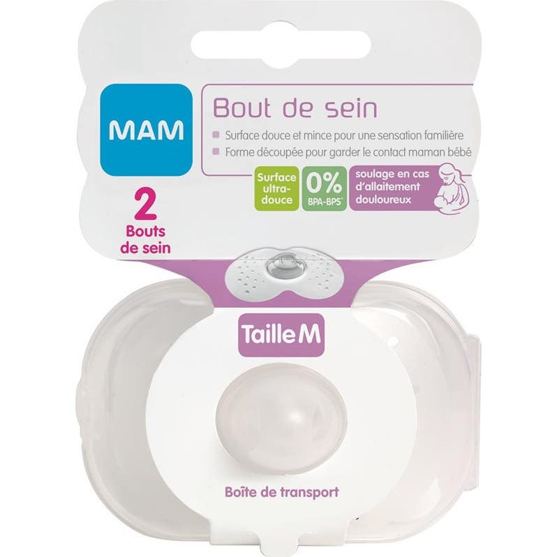 Mam Bout Sein Silicone Taille M 2uts