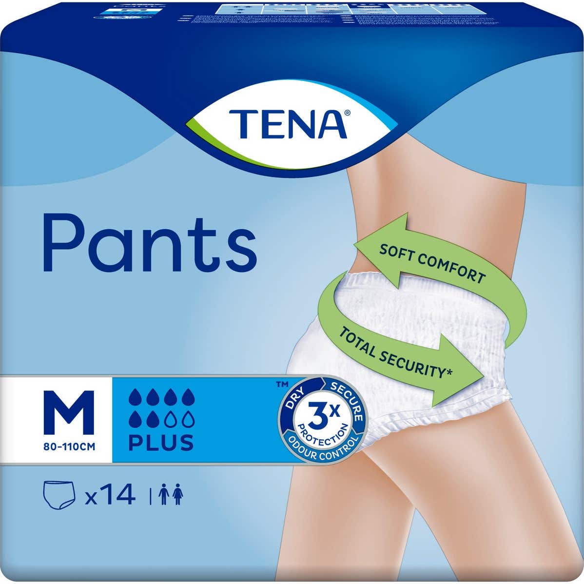 Tena Pants Plus Medium 14 pièces