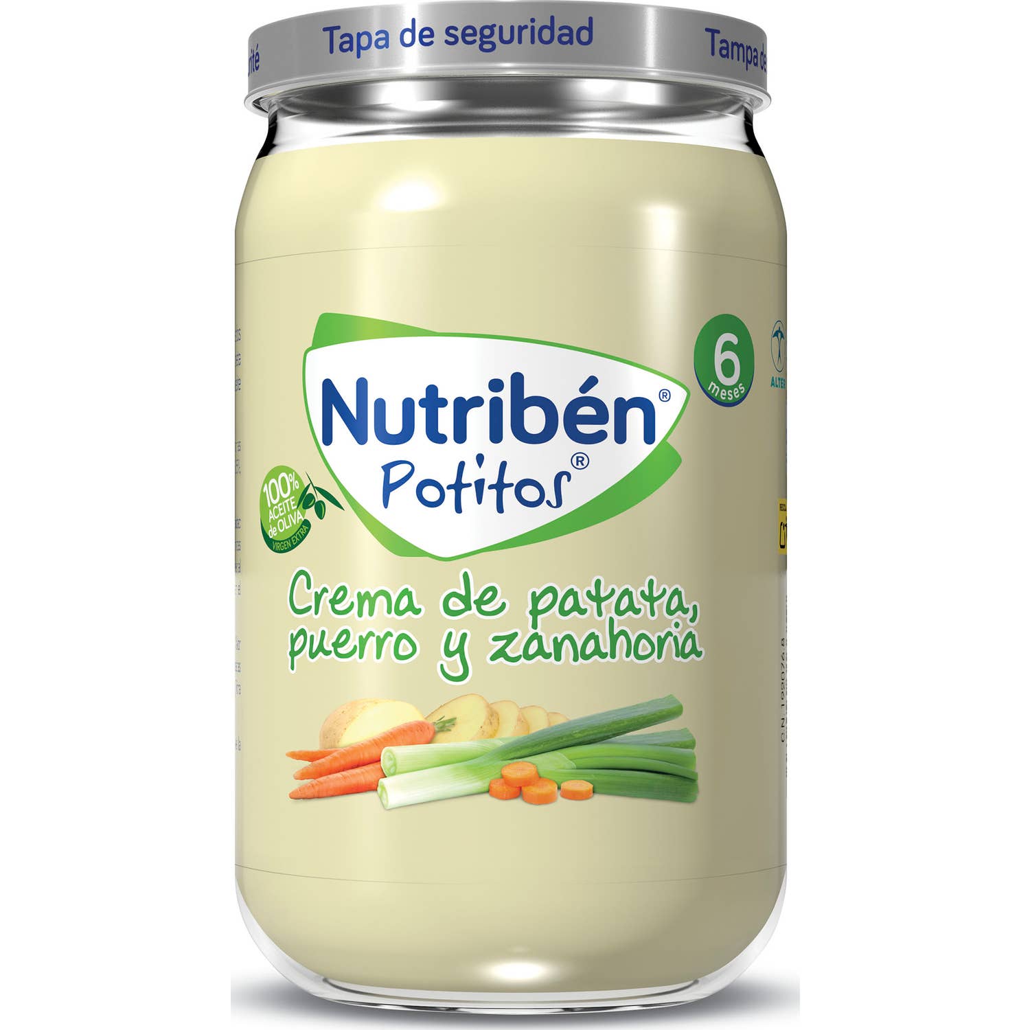 Nutribén® Potitos® Pomme de terre, Poireau, Carotte 235g