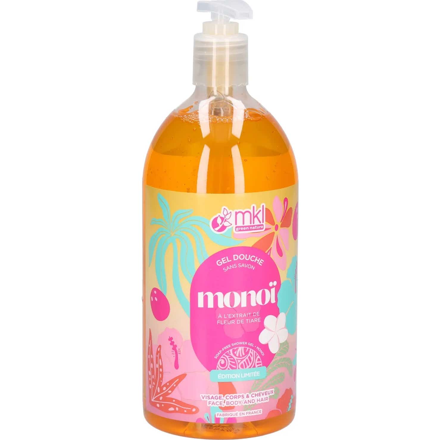 MKL Green Nature Monoï Gel de Douche Sans Savon 1000 ml