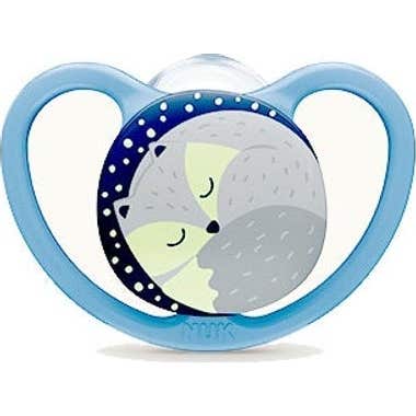 Nuk Sucette en silicone Space Night 18-36M 1ud