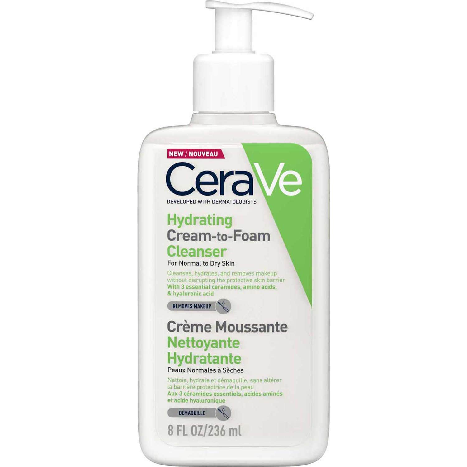 CeraVe® SA Crème Moussante Nettoyante Hydratante 236ml