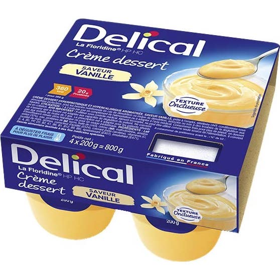 Delical Crème dessert HP HC La Floridine Vanille 2x400ml