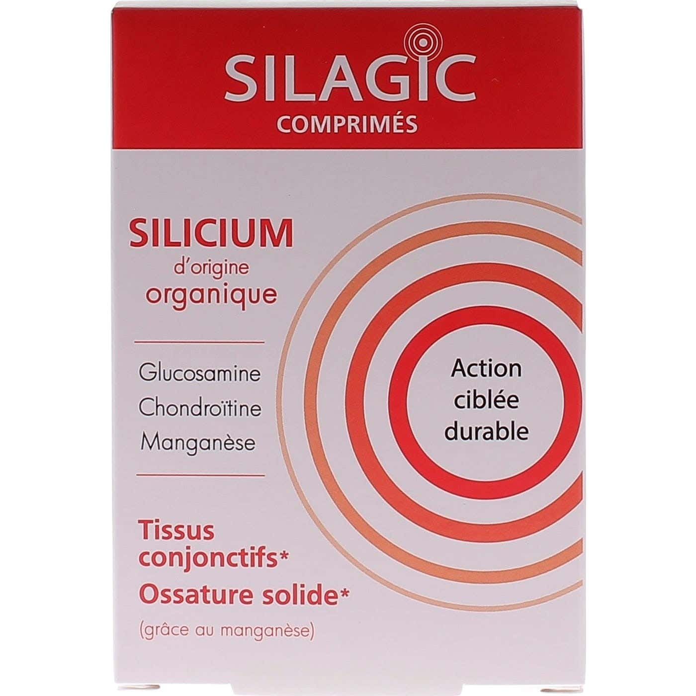 Silagic Silicium Glucosamine Chondroïtine Manganèse Comprimés Taille 30