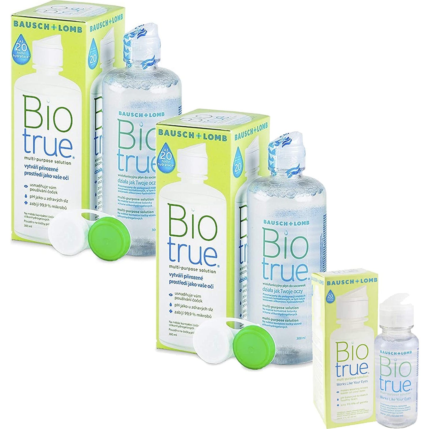 Biotrue Bausch&ampLomb 2x300 ml + 60 ml