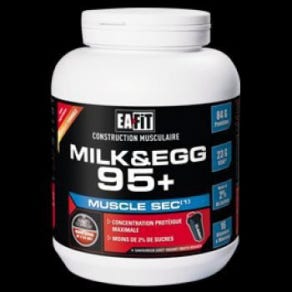 Eafit Construction Musculaire Protéines Micellaires Milk et Egg 95+ Saveur Chocolat 750g