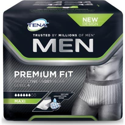 TENA Men Premium Fit Protective Underwear Taille M 12pcs